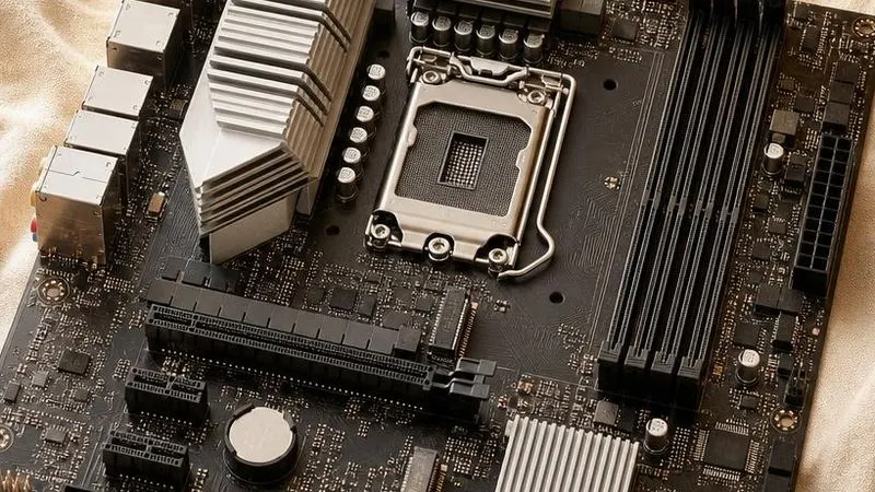 tight crop on the socket and VRM heatsinks